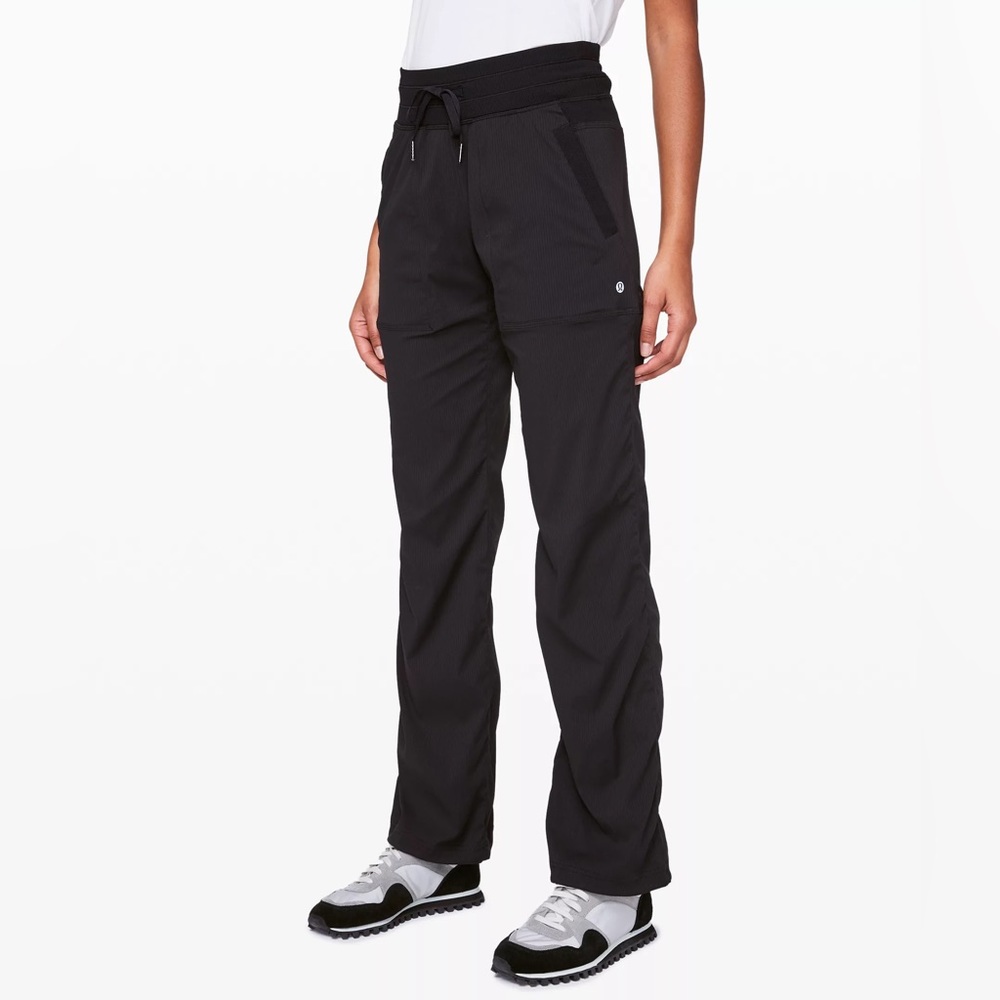 lululemon full length lined dance studio pants black size 12